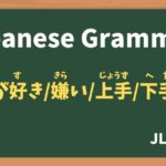 【JLPT N5 Grammar】〜のがすきです / 〜のがきらいです / 〜のがじょうずです / 〜のがへたです(~nogasukidesu / ~nogakiraidesu / ~nogajouzudesu / ~nogahetadesu)