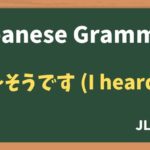 【JLPT N4 Grammar】〜そうです（~soudesu）：I heard