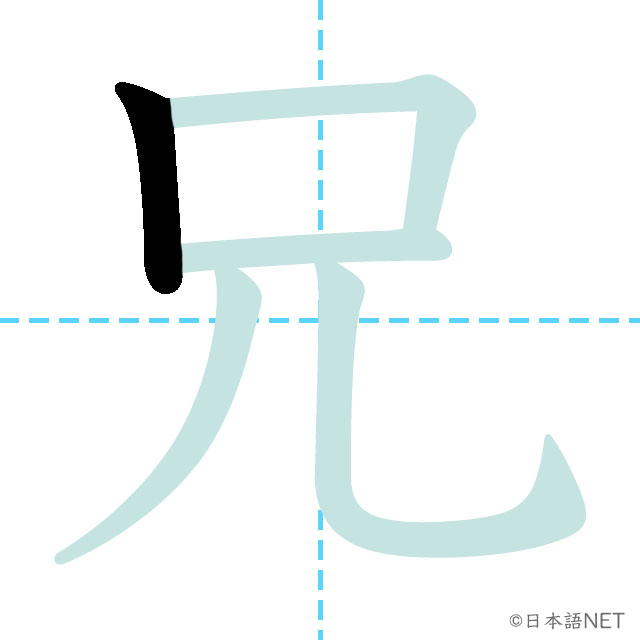 【JLPT N4 Kanji】兄 NIHONGO NET