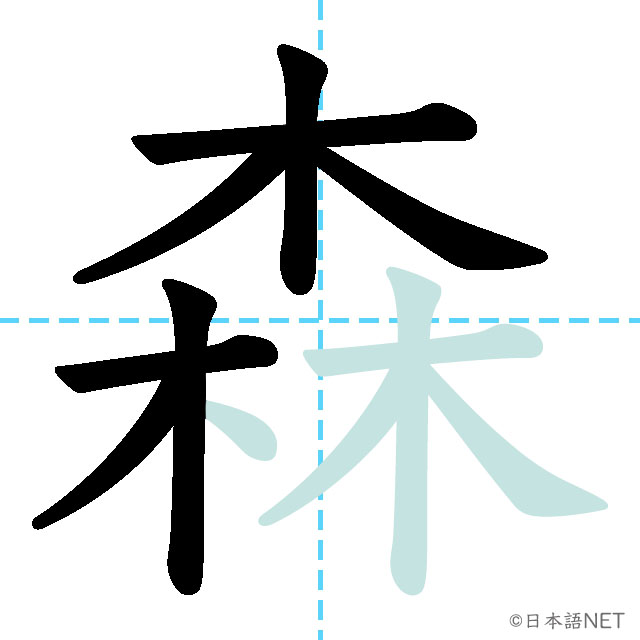【JLPT N4 Kanji】森 | NIHONGO NET