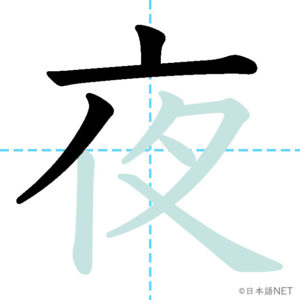 Jlpt N4 Kanji 夜 Nihongo Net