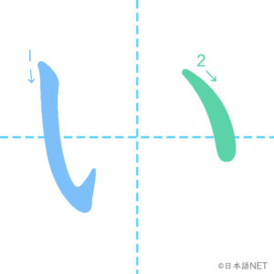 Hiragana「い」
