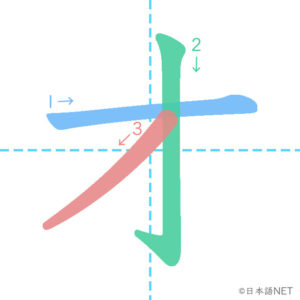 Katakana「オ」