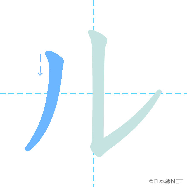 Katakana「ル」 | NIHONGO NET