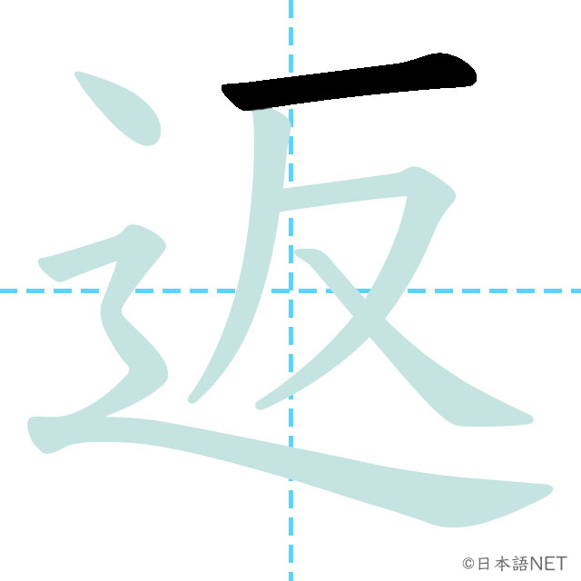 【JLPT N3 Kanji】返 | NIHONGO NET