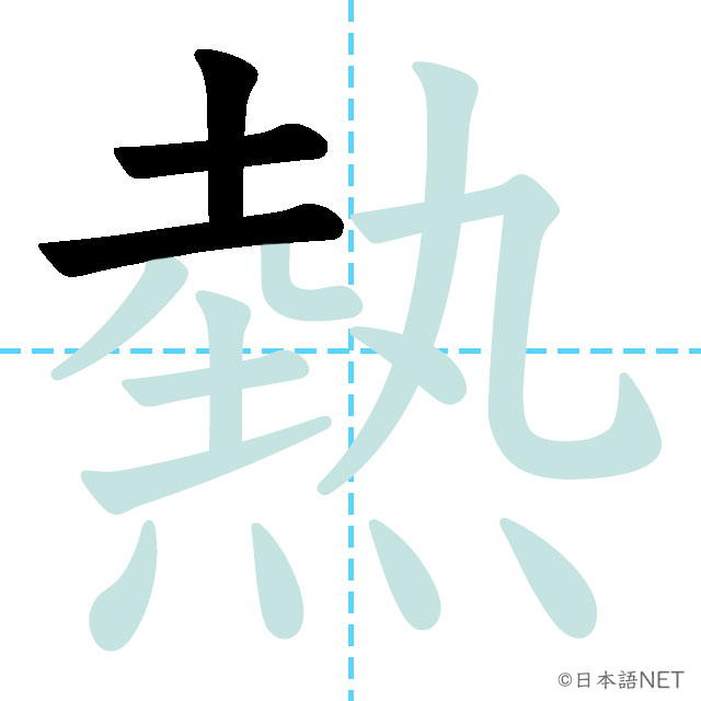 【JLPT N3 Kanji】熱 | NIHONGO NET