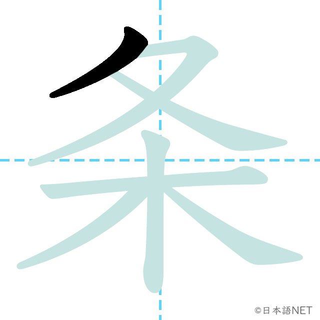 【JLPT N2 Kanji】条 | NIHONGO NET