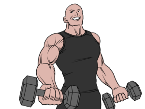 【Japanese Onomatopoeia】MUKI-MUKI / むきむき / ムキムキ