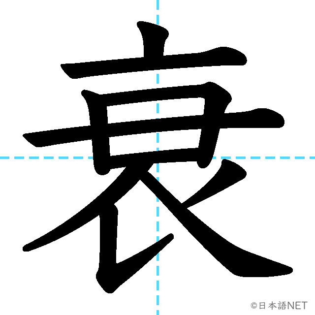 【JLPT N1 Kanji】衰