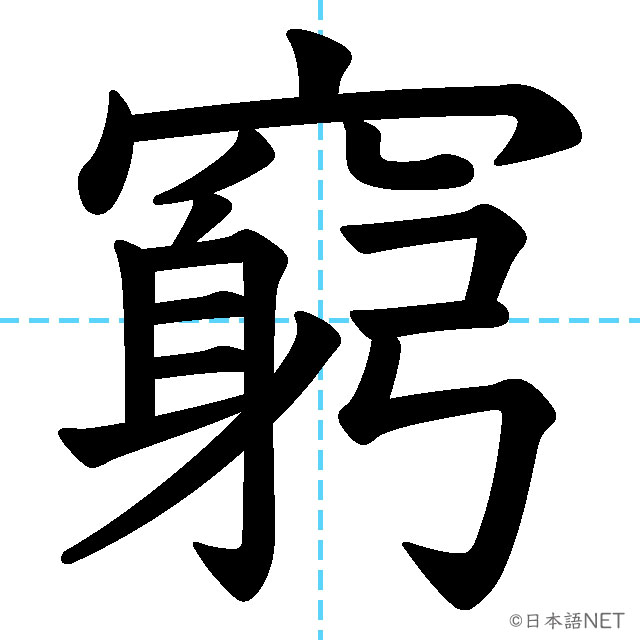【JLPT N1 Kanji】窮