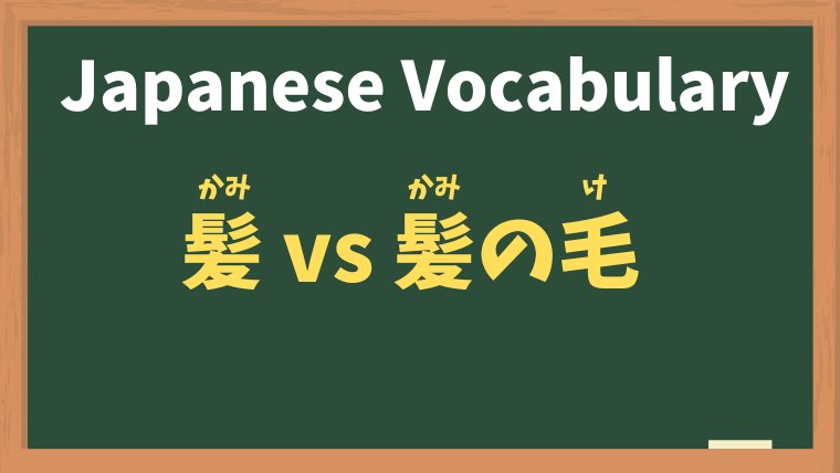 Understanding the Difference Between 「髪（かみ）」 and 「髪の毛（かみのけ）」 in Japanese